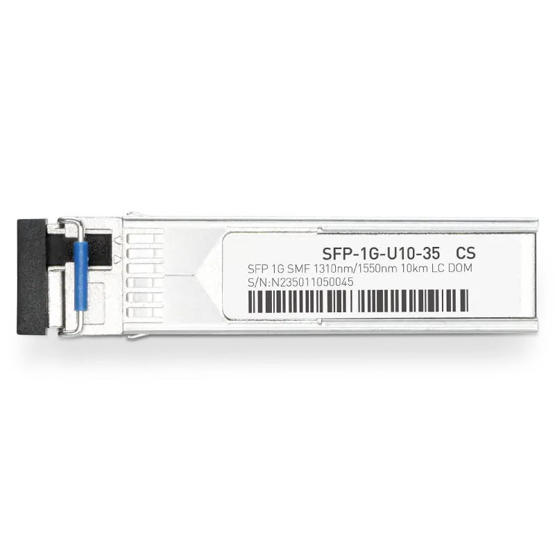 Juniper SFP-GE10KT13R15 Compatible 1000BASE-U10-35 SFP TX-1310nm/RX-1550nm 10km DOM Simplex LC Transceiver Module for SMF SFPS