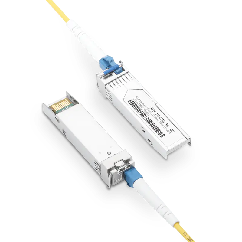 Brocade E1MG-BXU-10 Compatible 1000BASE-U10-35 SFP TX-1310nm/RX-1550nm 10km DOM Simplex LC Transceiver Module for SMF SFPS