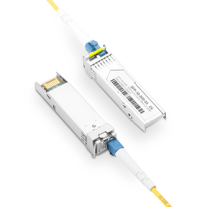 Cisco GLC-BX-10D Compatible 1000BASE-D10-53 SFP TX-1550nm/RX-1310nm 10km DOM Simplex LC Transceiver Module for SMF SFPS