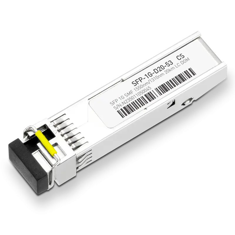Alcatel-Lucent SFP-DUAL-BX-D Compatible 1000BASE-D10-53 SFP TX-1550nm/RX-1310nm 10km DOM Simplex LC Transceiver Module for SMF SFPS