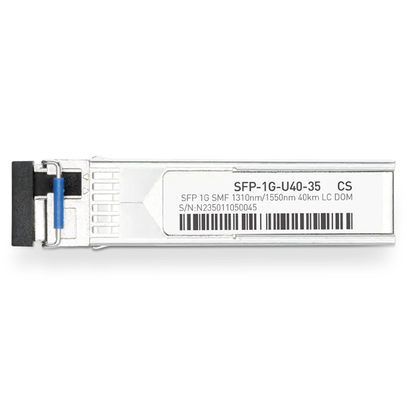 Juniper SFP-GE40KT13R15 Compatible 1GBASE-U40-35 SFP TX-1310nm/RX-1550nm 40km DOM Simplex LC Transceiver Module for SMF SFPS