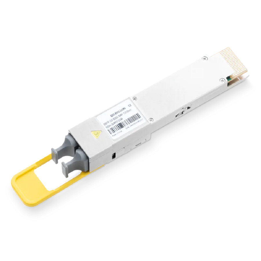 Generic Compatible QDD-800G-2xDR4 1310nm 500m Dual MTP/MPO-12 APC SMF Finned Top Optical Transceiver Module SFPS