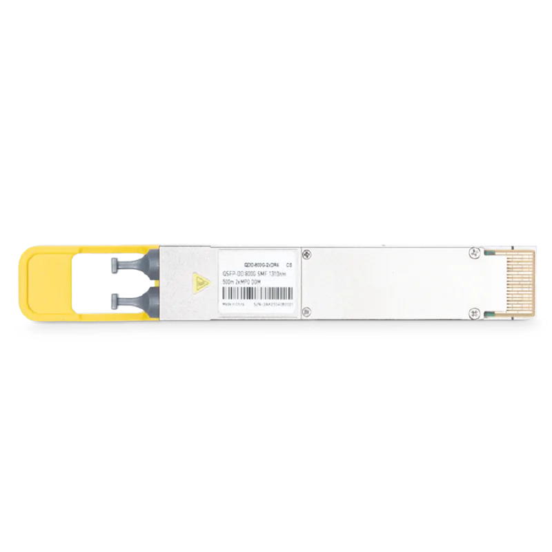 Arista Compatible QDD-800G-2xDR4 1310nm 500m Dual MTP/MPO-12 APC SMF Finned Top Optical Transceiver Module for 7060DX5-64E Switch SFPS
