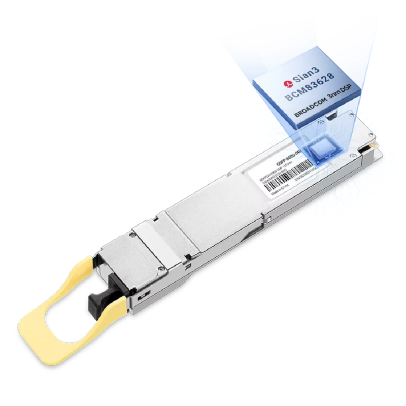 NVIDIA/Mellanox Compatible 800G OSFP112 DR4 1310nm 100m RHS/Flat Top PAM4 DDM MPO/MTP-12 APC SMF Optical Transceiver Module for ConnectX-8 C8180 SuperNIC SFPS