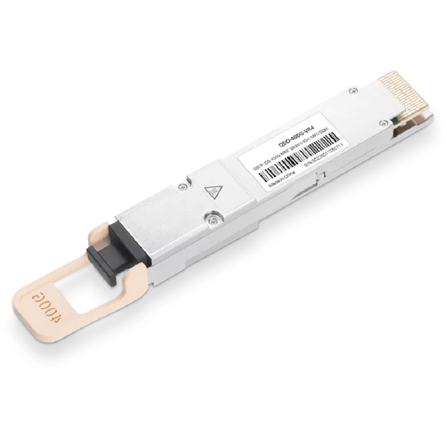 Juniper QDD-400G-VR4 Compatible Broadcom DSP & Broadcom VCSEL 400GBASE-VR4 QSFP-DD PAM4 850nm 50m MTP/MPO-12 MMF Optical Transceiver Module SFPS