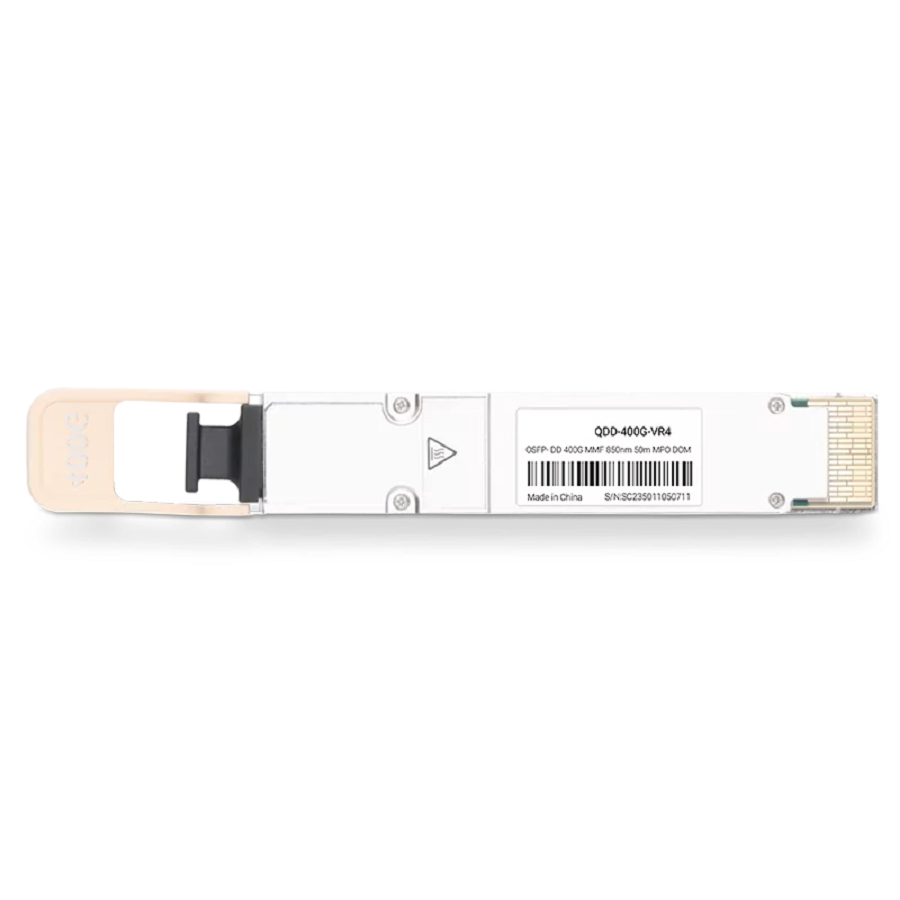 Juniper QDD-400G-VR4 Compatible Broadcom DSP & Broadcom VCSEL 400GBASE-VR4 QSFP-DD PAM4 850nm 50m MTP/MPO-12 MMF Optical Transceiver Module SFPS