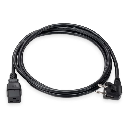 2.5m (8.2ft) CEE7-VII to C19 1.5mm² 16A/250V Power Extension Cord, Black SFPS