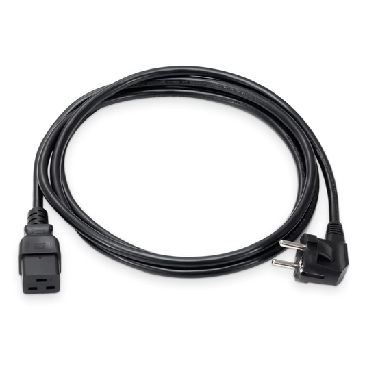 2.5m (8.2ft) CEE7-VII to C19 1.5mmÃ‚Â² 16A/250V Power Extension Cord, Black SFPS