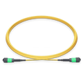 1m (3ft) MPO-24 APC (Female) to MPO-24 APC (Female) 24 Fibers Single-mode (OS2) Jumper, Type A, LSZH, 3.0mm, Max IL ≤ 0.35dB, Yellow SFPS