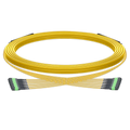 100m (328ft) Pre-terminated MPO trunk cable, 72 Fibers, 6 x MPO-12 APC (Male) to 6 x MPO-12 APC (Male) Single Mode (OS2) Type B, LSZH（OFNR）, 0.35dB Max, Yellow, breakout 80cm SFPS