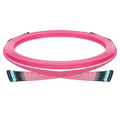 15m (49ft) Pre-terminated MPO trunk cable, 72 Fibers, 6 x MPO-12 UPC (Male) to 6 x MPO-12 UPC (Male) Multimode (OM4) Type B, LSZH（OFNR）, 0.35dB Max, Magenta, breakout 80cm SFPS