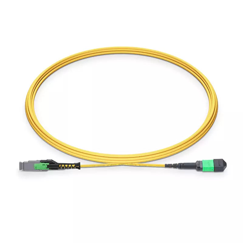 0.5m (1.6ft) MMC Jumper, MMC-16 APC (Female) to MPO-16 APC (Female), 16 Fibers, Single Mode (OS2), Jumper Polarity, OFNP, 2.5mm, Max IL ≤ 0.35dB, Yellow SFPS