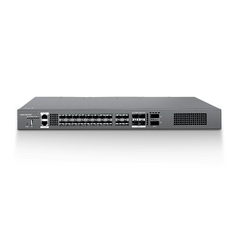 24-Port Ethernet L3 Switch, 20×10Gb SFP+, with 4×25Gb SFP28 and 2×40Gb QSFP+, Broadcom Chip, for DCN/Enterprise Network SFPS