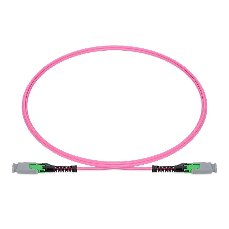 1.5m (5ft) (16ft) MMC Jumper, MMC-16 APC (Female) to MMC-16 APC (Female), 16 Fibers, Multimode (OM4), Jumper Polarity, OFNP, 2.5mm, Max IL ≤ 0.35dB, Magenta SFPS