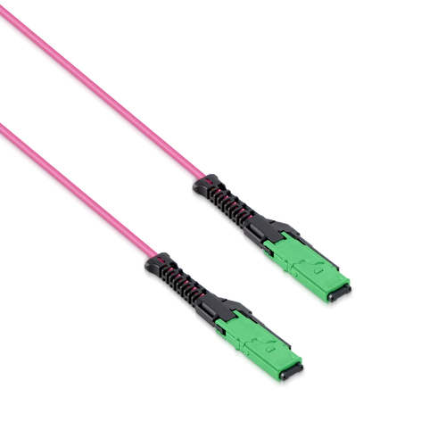 0.5m (1.6ft) MMC Jumper, MMC-16 APC (Female) to MMC-16 APC (Female), 16 Fibers, Multimode (OM4), Jumper Polarity, OFNP, 2.5mm, Max IL ≤ 0.35dB, Magenta SFPS