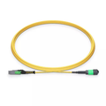1m (3ft) MMC Breakout Cable, MMC-12 APC (Female) to MPO-12 APC (Female), 12 Fibers, Single Mode (OS2), Jumper Polarity, OFNP, 2.5mm, Max IL ≤ 0.35dB, Yellow SFPS