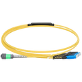 3m (10ft) MPO-8 APC (Female) to 4x MDC Duplex UPC Single-mode (OS2) Harness, Type B, LSZH, Yellow SFPS