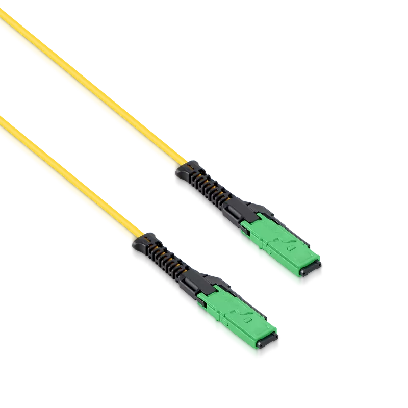 1.5m (5ft) MMC Breakout Cable, MMC-16 APC (Female) to 2 x MPO-8 APC (Female), 16 Fibers, Single Mode (OS2), Jumper Polarity, OFNP, 2.5mm, Max IL ≤ 0.35dB, Yellow SFPS