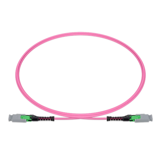 1m (3ft) MMC Jumper, MMC-12 APC (Female) to MMC-12 APC (Female), 12 Fibers, Multimode (OM4), Jumper Polarity, OFNP, 2.5mm, Max IL ÃƒÂ¢Ã¢â‚¬Â°Ã‚Â¤ 0.35dB, Magenta SFPS