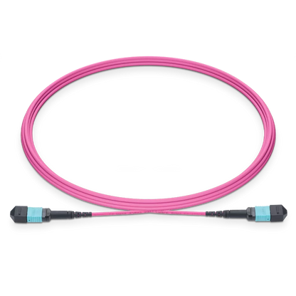 8m (26ft) MTPÃƒâ€šÃ‚Â®-24 UPC (Female) to MTPÃƒâ€šÃ‚Â®-24 UPC (Female) 24 Fibers Multimode (OM4) Jumper, Type A, OFNP, 3.0mm, Max IL ÃƒÂ¢Ã¢â‚¬Â°Ã‚Â¤ 0.35dB, Magenta SFPS