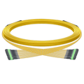 100m (328ft) Pre-terminated MPO trunk cable, 96 Fibers, 8 x MPO-12 APC (Male) to 8 x MPO-12 APC (Male) Single Mode (OS2) Type B, LSZH（OFNR）, 0.35dB Max, Yellow, breakout 80cm SFPS