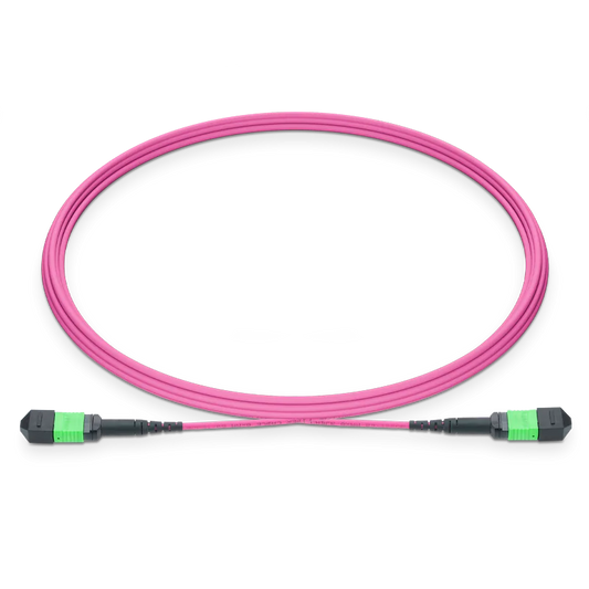 4m (13ft) MTPÃƒâ€šÃ‚Â®-16 APC (Female) to MTPÃƒâ€šÃ‚Â®-16 APC (Female) 16 Fibers Multimode (OM4) Jumper, Type B, LSZH, 3.0mm, Max IL ÃƒÂ¢Ã¢â‚¬Â°Ã‚Â¤ 0.35dB, Magenta SFPS