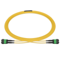 10m (33ft) MPO 2x2 Shuffle Breakout Cable, 16 Fibers, 2xMPO-8 APC (Female) to 2xMPO-8 APC (Female), Single Mode (OS2), Type 2, LSZH, 3.0mm, Max IL ≤ 0.35dB, Yellow SFPS