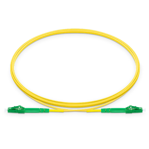 0.5m (1.6ft) LC APC to LC APC Simplex OS2 Single Mode LSZH 2.0mm Fiber Optic Patch Cable SFPS