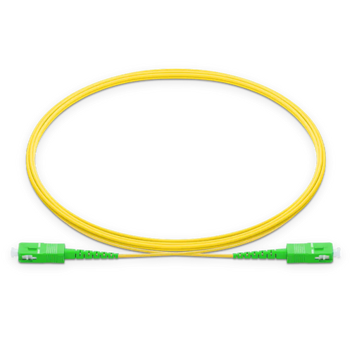 1.5m (5ft) SC APC to SC APC Simplex OS2 Single Mode LSZH 2.0mm Fiber Optic Patch Cable SFPS