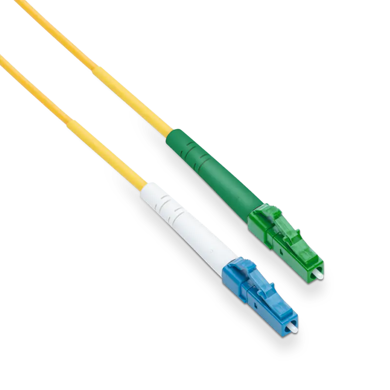 20m (66ft) LC UPC to LC APC Simplex OS2 Single Mode LSZH 2.0mm Fiber Optic Patch Cable SFPS