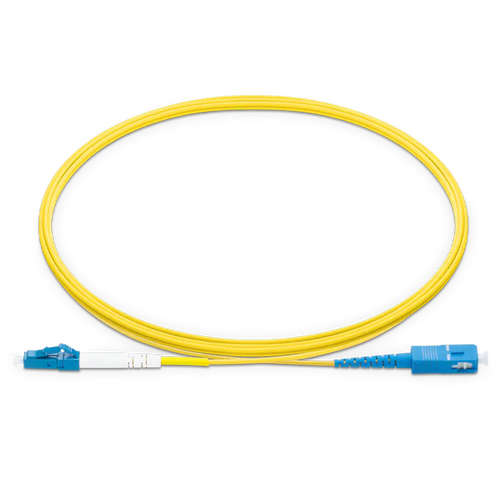 0.5m (1.6ft) LC UPC to SC UPC Simplex OS2 Single Mode LSZH 2.0mm Fiber Optic Patch Cable SFPS