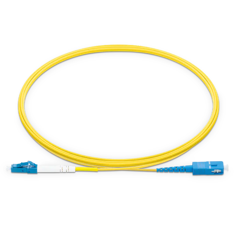 20m (66ft) LC UPC to SC UPC Simplex OS2 Single Mode LSZH 2.0mm Fiber Optic Patch Cable SFPS