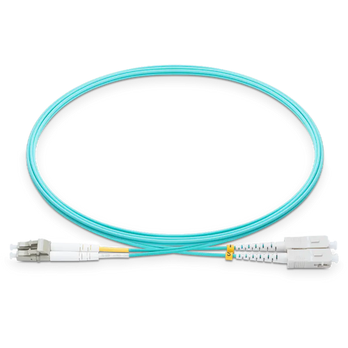 1.5m (5ft) LC UPC to SC UPC Duplex OM3 Multimode LSZH 2.0mm Fiber Optic Patch Cable SFPS