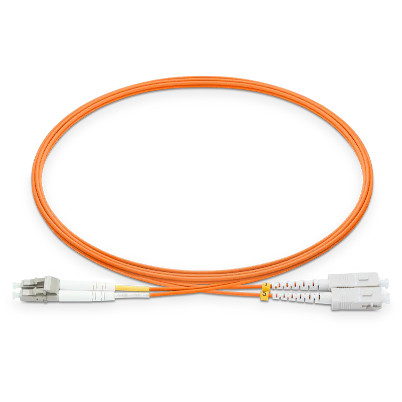 0.5m (1.6ft) LC UPC to SC UPC Duplex OM2 Multimode LSZH 2.0mm Fiber Optic Patch Cable SFPS