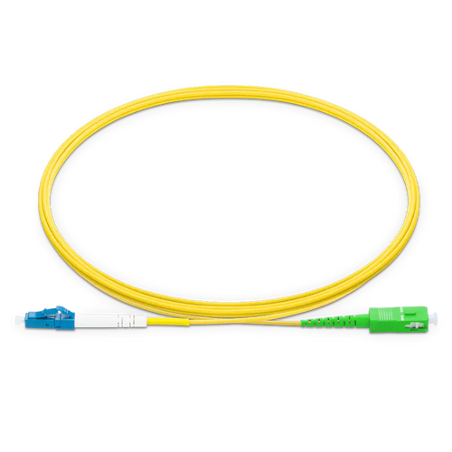 1.5m (5ft) LC UPC to SC APC Simplex OS2 Single Mode LSZH 2.0mm Fiber Optic Patch Cable SFPS