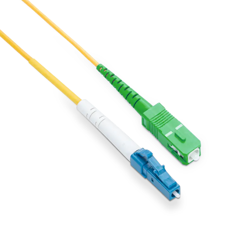 20m (66ft) LC UPC to SC APC Simplex OS2 Single Mode LSZH 2.0mm Fiber Optic Patch Cable SFPS