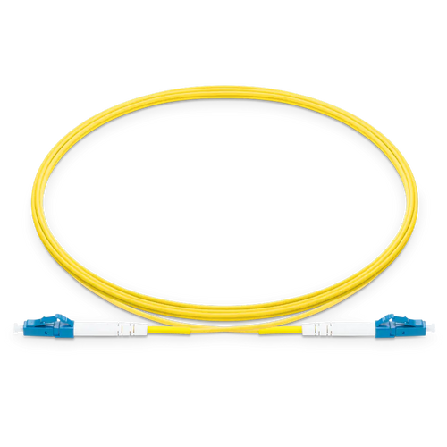 0.5m (1.6ft) LC UPC to LC UPC Simplex OS2 Single Mode LSZH 2.0mm G.657.A2 Fiber Optic Patch Cable SFPS