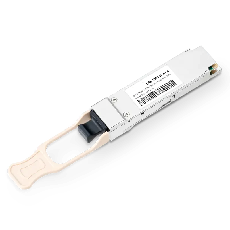 NVIDIA/Mellanox Compatible 200G SR4 QSFP56 PAM4 850nm 100m DOM MTP/MPO-12 APC InfiniBand HDR Transceiver Module for MMF SFPS