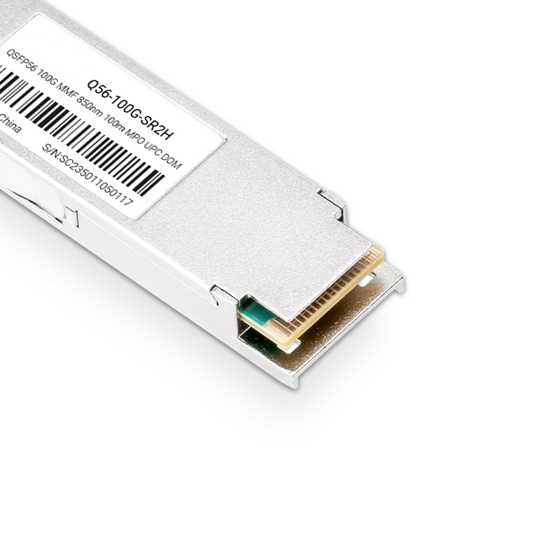 NVIDIA/Mellanox Compatible 100G SR2 QSFP56 PAM4 850nm 100m DOM MTP/MPO-12 UPC InfiniBand HDR Transceiver Module for MMF SFPS