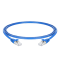 12ft (3.7m) Cat5e Snagless RJ45 Shielded (FTP) PVC CM Ethernet Patch Cable, 26AWG 100% Copper Wire Blue SFPS
