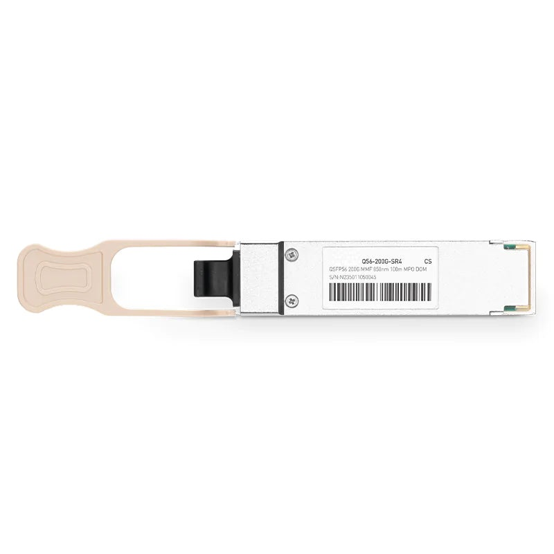 Cisco Compatible 200GbE SR4 QSFP56 PAM4 850nm 100m MPO/MTP-12 UPC Optical Transceiver Module for MMF SFPS