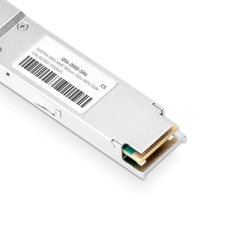 Generic Compatible 200GbE SR4 QSFP56 PAM4 850nm 100m MPO/MTP-12 UPC Optical Transceiver Module for MMF SFPS