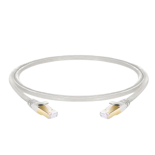 35ft (10.7m) Cat8 Snagless RJ45 Shielded (SFTP) PVC CM Ethernet Patch Cable, 28AWG 100% Copper Wire Off-White SFPS