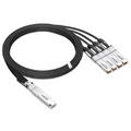 NVIDIA/Mellanox MCP7Y40-N003 Compatible DAC 3m (10ft) Twin-port 2x400Gb/s OSFP Finned Top to 4x200Gb/s QSFP112 Flat Top InfiniBand NDR Passive Copper Splitter Cable SFPS
