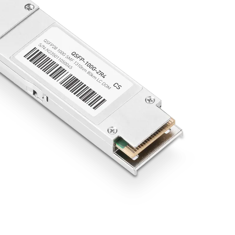Juniper QSFP-100GBASE-ZR4 Compatible 100GBASE-ZR4 QSFP28 1310nm 80km（FEC） DOM Duplex LC Transceiver Module for SMF SFPS