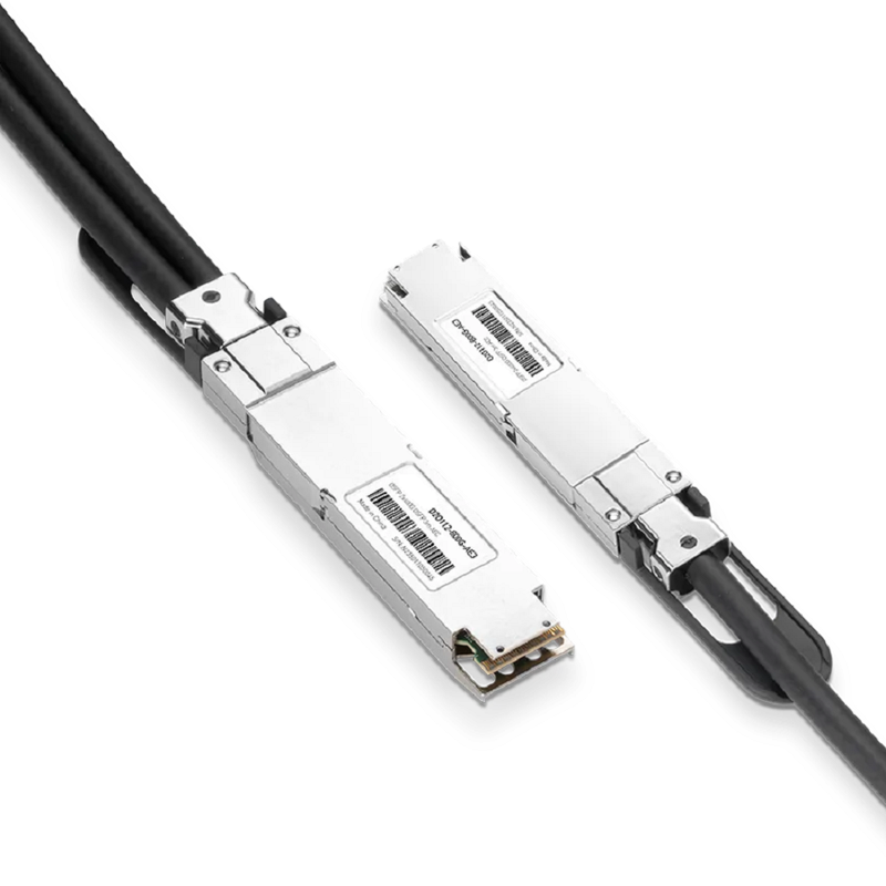 Generic Compatible AEC 3m (10ft) Twin-port 2x400Gb/s OSFP Finned Top to 2x400Gb/s OSFP Flat Top Active Electrical Splitter Cable SFPS