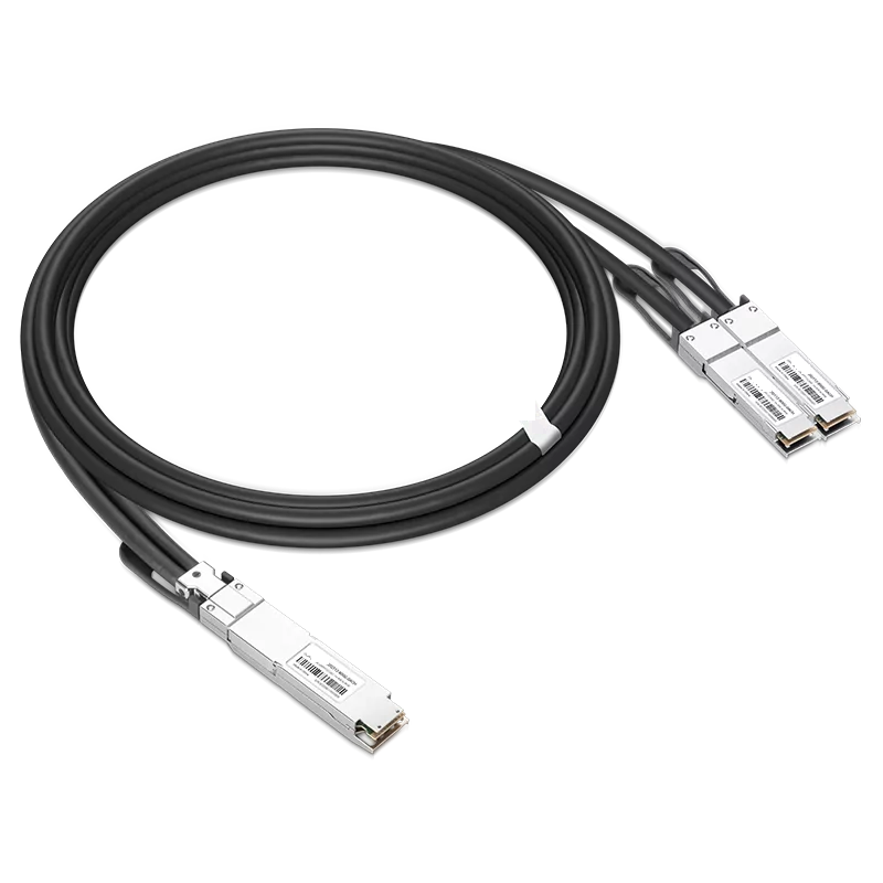 Arista Compatible AEC 3m (10ft) Twin-port 2x400Gb/s OSFP Finned Top to 2x400Gb/s OSFP Flat Top Active Electrical Splitter Cable SFPS