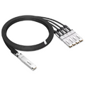NVIDIA/Mellanox MCP7Y40-N003 Compatible DAC 3m (10ft) Twin-port 2x400Gb/s OSFP Finned Top to 4x200Gb/s QSFP112 Flat Top Passive Copper Splitter Cable SFPS