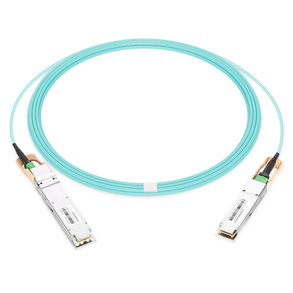 NVIDIA/Mellanox Compatible AOC 3m (10ft) 200Gb/s OSFP to 200Gb/s QSFP56 InfiniBand HDR Active Optical Cable (Flat top, 850nm, MMF, LSZH) SFPS