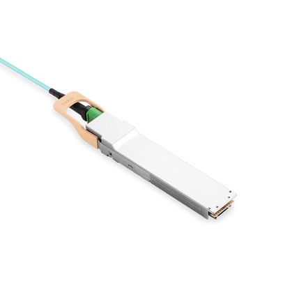 NVIDIA/Mellanox Compatible AOC 3m (10ft) 200Gb/s OSFP to 200Gb/s QSFP56 InfiniBand HDR Active Optical Cable (Flat top, 850nm, MMF, LSZH) SFPS